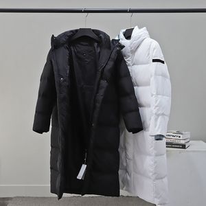 Mode-Paar-Daunenjacken, mit Daunen gefüllte, leichte und warme Jacken, stahlbedrucktes Logo, DST, lange Daunen-Baumwolljacken für Herren, Y12