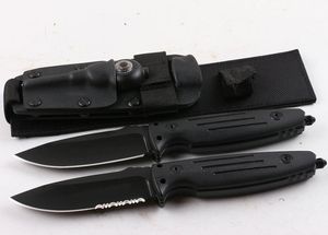Специальное предложение Открытое Выживание Прямой нож D2 Black Titanium Cliped Point Point Full Tang G10 Ручка с фиксированным лезвием Ножи с Kydex