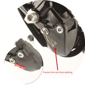 30pcs 모자 산악 자전거 브레이크 derailleur shifter 케이블 모자 크림프 꼬리 캡 자전거 액세서리 자전거 부품