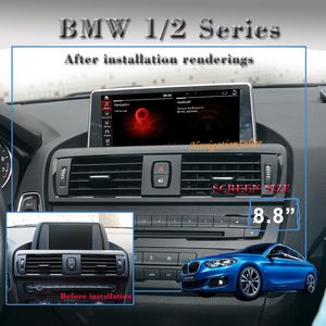 Octa-Core 10.25INCH Screen Car DVD-spelare GPS-navigeringstereo för BMW 1/2 Serie F20 F21 F22 F23 F45 F46 F87 NBT-system