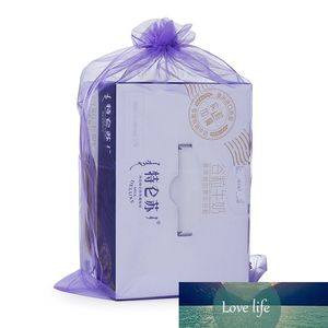 Custom Printed 35x50cm 50Pcs/Lot Light Purple Color Drawstring Party Wedding Decoration Organza Bag
