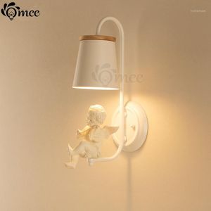 Wall Lamp Europe Children Crystal LED Lifelike Resin Angle Home Bedroom Bedside Fixtures Bady Light Stair Aisle Lighting1