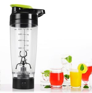 600ml elektrisk automatisk vortex protein shaker kreativ plast BPA gratis sport min vattenflaska mjölk skaka shaker flaskor 201105