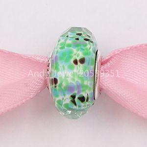 Andy Jewel Perline in argento sterling 925 Mare tropicale Perle di vetro di Murano Adatto per bracciali gioielli stile Pandora europeo Collana 791610