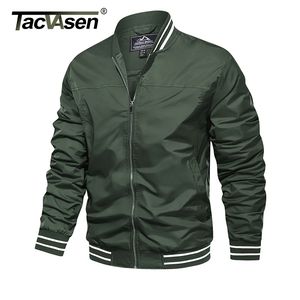 TACVASEN New Casual Jacket Mens Spring Fall Pilot Style Coat Army Bomber Jackets Baseball Jacket Outerwear Overcoat Boys 201104