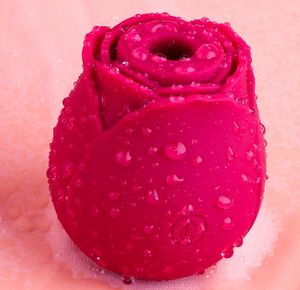 Wholesale Rose Shape Vaginal Sucking Massage Erotic Nipple Sucker Oral Sucker Clitoris Stimulation Powerful Vibrators Sex Toys for Women