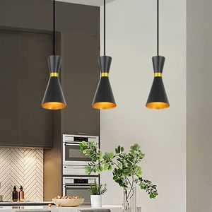 Luzes pendentes Sala de jantar Modern Pinging Lamps Restaurant Cozinha E27 L￢mpada LED Lumin￡ria Sustendu Industrial Hanglamp