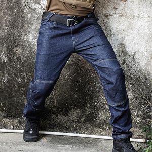 Jeans masculinos calças táticas homens exército exército swat combate jeans trabalho cargas primavera casual calças masculinas multi bolsos