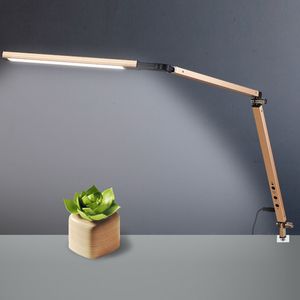 Swing Arm LED Desk Lampa med klämdämpningsbord Ljus för studier Läsning Arbetskontor CLH C0930