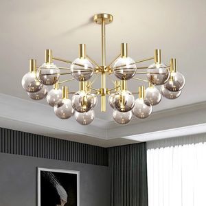 Light luxury living room led chandelier simple modern home dining room bedroom lamp Nordic novelty cafe chandelier ceiling