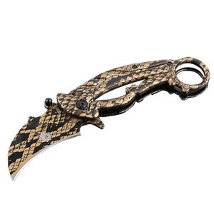 New Karambit garra faca 440c lâmina de aço lidar com facas de presente de bolso EDC H5431