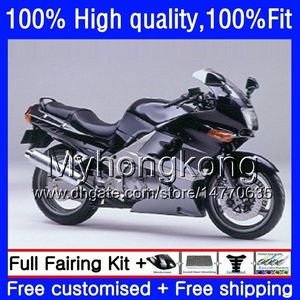 Injektion för Kawasaki ZZR-400 ZZR600 ZZR400 93 95 96 97 Silver Black 98 99 54HM.31 ZZR 400 600 1993 1994 1995 1996 1997 1998 1999 Fairings