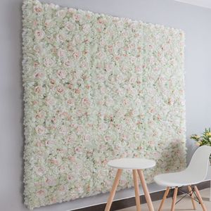 Wedding Backdrop Decoration Flower Wall 40X60CM Artificial Silk Hydrangea Rose Flowers Row for Event Party Supplies