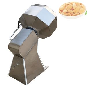 Small Snack Food Puff Corn Seasoning Machine Potato Chips FIavoring Mixer Machine On 220V