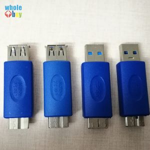 100pcs / lot USB standard 3.0 Tipo A maschio a USB 3.0 Micro B maschio adattatore del connettore della spina USB3.0 all'adattatore del convertitore AM A MicroB