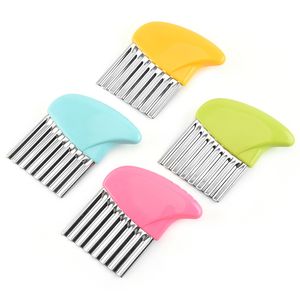 Wave Onion Potato Slicers Crinkle French Fries Salad Corrugated Strip Cutting Chopped Tools Potato Slicer Kitchen Accessories VTKY2346