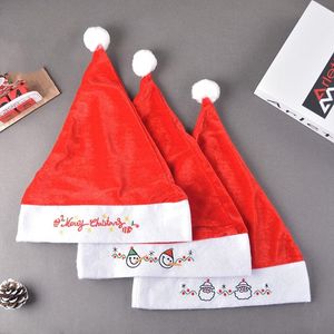 caldo cappello di Natale ricamato festa vestire Babbo Natale decorazione regali Natale ornamento 3 stile T2I51560