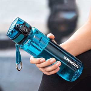 500/1000 ml Wasserflasche Tragbarer auslaufsicherer Shaker Outdoor Sport Tour Direkte Trinkflasche Umweltfreundliche Plastikflasche BPA-frei 201221