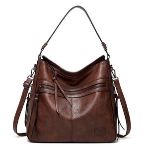 Borse europee e americane Nuove borse Oneshoulder Bag retro Women Bag Multizipper Nappine Botoni