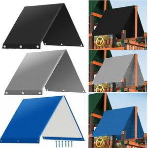 Tarpaulina de toldo ao ar livre de sombra para castelos à prova d'água de parques de jardim cobrem fácil instalação swingset Kids Tarp Sunshade