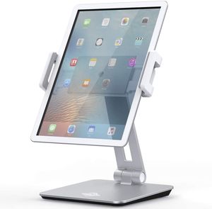 Tablet Standı Tutucu, Sızdırmazlık Ayarlanabilir Çok Açılı Katlanabilir Göz Seviye Alüminyum Katı Tabletler 7 '' için Dock Standları - 13'Tablets