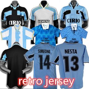 1989 1991 Salas Soccer Jersey Retro 99 00 Salas Mancini Nesta Mihajlovic Simeone Nedved Inzaghi Ravanelli Jersey Maglia da Calcio