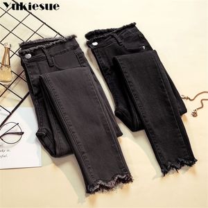 Jeans frau Weibliche Denim Hosen Schwarz Damen Jeans Donna Stretch Bottoms Feminino Dünne Hosen Für Frauen Hosen plus größe 201030