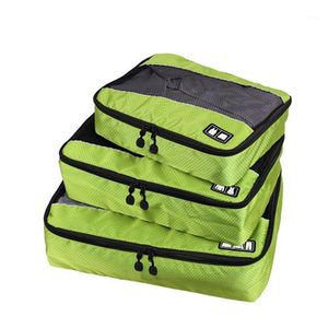 PCs / Set Roupas Embalagem Cubos Saco de Viagem Para Camisas Calças Garment Bags Organizadores de Bagagem Necessário Armazenamento