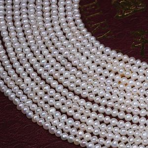 Chains Freshwater Pearl Necklace Round Shape With Size 3-3.5mm Perfect Luster For Jewelry DIY Loose Strands1