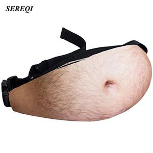 Sereqi Novelty 3D PU Beer Belly Borse Funny Papà Mommy Storage Borse da viaggio Telefono antifurto organizzatore di organizzatore di organizzatore Dadbag1