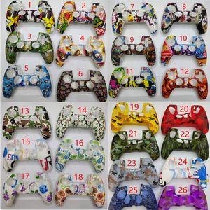 New Game Controller Skin Soft Gel Silicone Protective Cover Rubber Grip Case for PS5 Playstation 26 Color In Stock