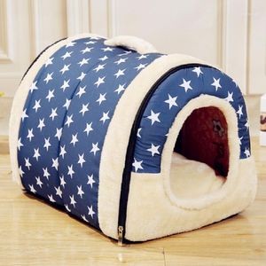 Kennes Pens House House Kennel Mata Pet Bag Cat łóżko dla małych średnich psów Przewoźnik Podręcznik Sofa Produkt Składany 1