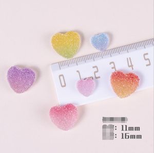 Craft Tools Resin accessories soft gum simulation cartoon love candy gradient DIY cream gumes mobile phone shell accessorie hairpin material