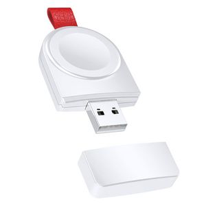 Caricabatterie wireless portatile USB per cinturino Apple Watch 44mm 40mm 42mm 38mm Pad di ricarica Caricabatterie iWatch Station Series 6 SE 5 4 UBS 2