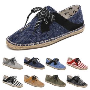 Gai Gai Gai Bai Canvas Buty oddychające słomkowe konopie Rope męskie damski wielki rozmiar 36-44 eur Modna oddychana wygodna czarna zielona zielona casual dziewięć 82