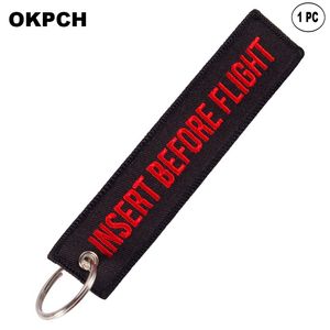 Yellow Remove Before Flight Keychain Jewelry Keyrings Remove Before Flight Key Chain PK0014