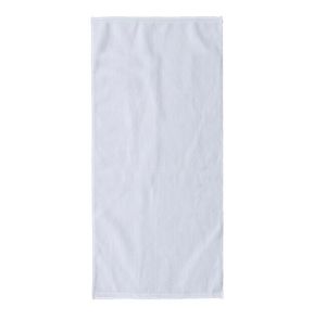 Asciugamano rettangolare in cotone bianco poliestere bianco fai-da-te per sublimazione da 10 pezzi, dimensioni 40 * 110 cm