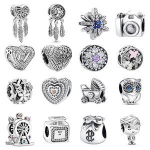 HEIßE Neue 925 Sterling Silber Perlen Für Frauen Charms Fit Original plata Pandora Armbänder Armreif DIY Mode Schmuck Luxus geschenk Für Frauen Mit Original Box