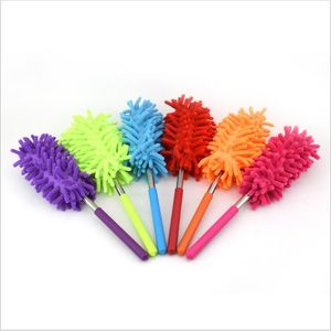 Ev Yatak Araba Temizleme Fırçası Aracı YW4 için Chenille Duster Toz Alma Ultra esnek Taşınabilir Uzun Sap Uzatılabilir Temizleme Duster