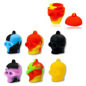 Ghost Head Shaped Camouflage Silicone Oil Burner Box Mini Storage Tank Portable Creative E-Liquid Box