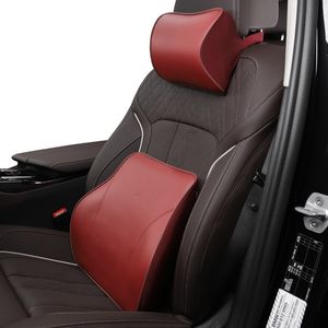 1 pezzo NAPPA poggiatesta per auto in pelle di lusso cuscino per il collo originale cuscino per la vita per accessori di decorazione interni BMW Fashion Auto