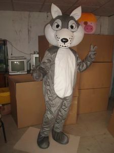 Abito da festival Lupo grigio Costumi mascotte Carnevale Regali di Hallowen Adulti unisex Fantasia Giochi di società Outfit Festeggiamenti per feste Abiti per personaggi dei cartoni animati