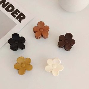 Hair Accessories Hair Claw Clamps Frosted Mini Hair Clip Flower Hairpin Spring Candy Plastic Hairgrip Cute Headwear Barrettes