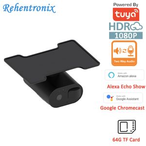 1080P Wasserdichte Outdoor-Wiederaufladbare Batterie Solar CCTV-Sicherheit WiFi-Kamera Tuya Powered Works mit Alexa Google Voice Control