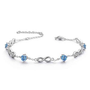 Dropshipping VANA Cubic Zirconia Bangle Bracelet Wedding Infinity Bracelet 925 Women Bracelet Accsori