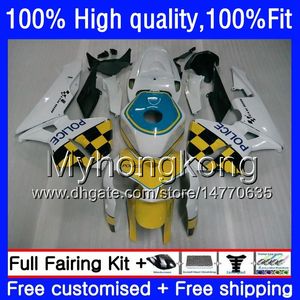 OEM Injection For HONDA CBR 600RR CBR600F5 600F5 600CC 2005 Yellow white 2006 48HM.42 CBR600RR CBR600 RR CBR 600 CC RR F5 05 06 Fairing Kit