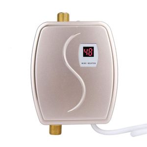 Freeshipping 3800W Vattenvärmare Badrum Kök Instant Elektrisk Varmvattenberedare Tap Temperatur LCD Display Kran Dusch Tankar