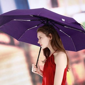 Automatic 3Folding Umbrella Rain Women Men Mini Light and Durable Strong Colourful Umbrellas Kids Dropshipping Travel Parasol 201112