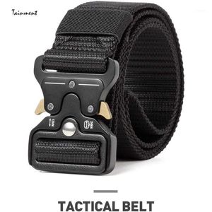 Taille Unterstützung Professionelle Taktische Gürtel Nylon Mit V-ring Heavy-Duty Quick-Release Schnalle Weiche Sport Zubehör1