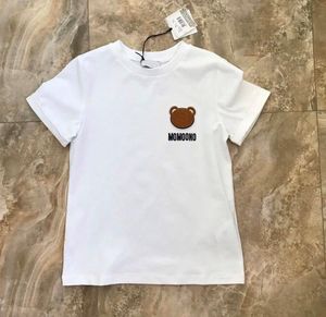 Kinder-T-Shirts, Jungen-Shirt, Mädchen-T-Shirts, Top, klassischer Buchstabe Bär, Babyrot, Kleidung, modisch, kurzärmelig, Pullover, T-Shirt, Kindersport, 90–130, Luxus-T-Shirts, hohe Qualität